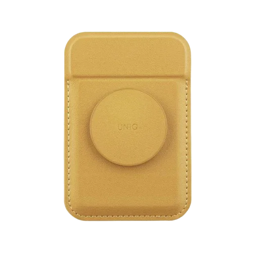 Uniq Flixa Magnetic Card Holder And Pop-Out Grip-Stand - Yellow - Tashqila Uniq Flixa Magnetic Card Holder And Pop-Out Grip-Stand - Yellow - Tashqila